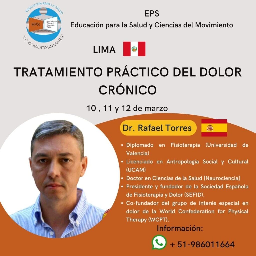 Curso Lima Tratamiento Práctico del Dolor Crónico Rafael Torres Cueco